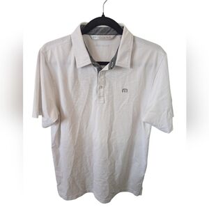 Travis Mathew. White Short-sleeve polo. Medium.